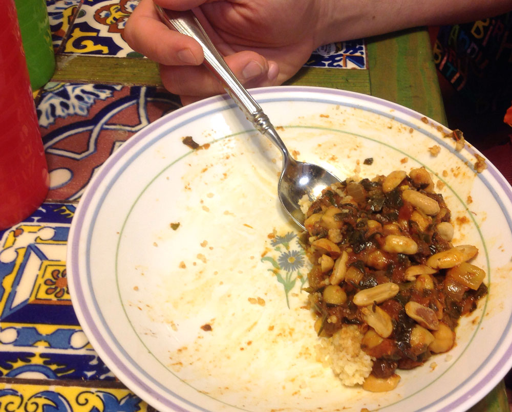 North African Chickpea & Preserved Lemon Tagine with Harissa