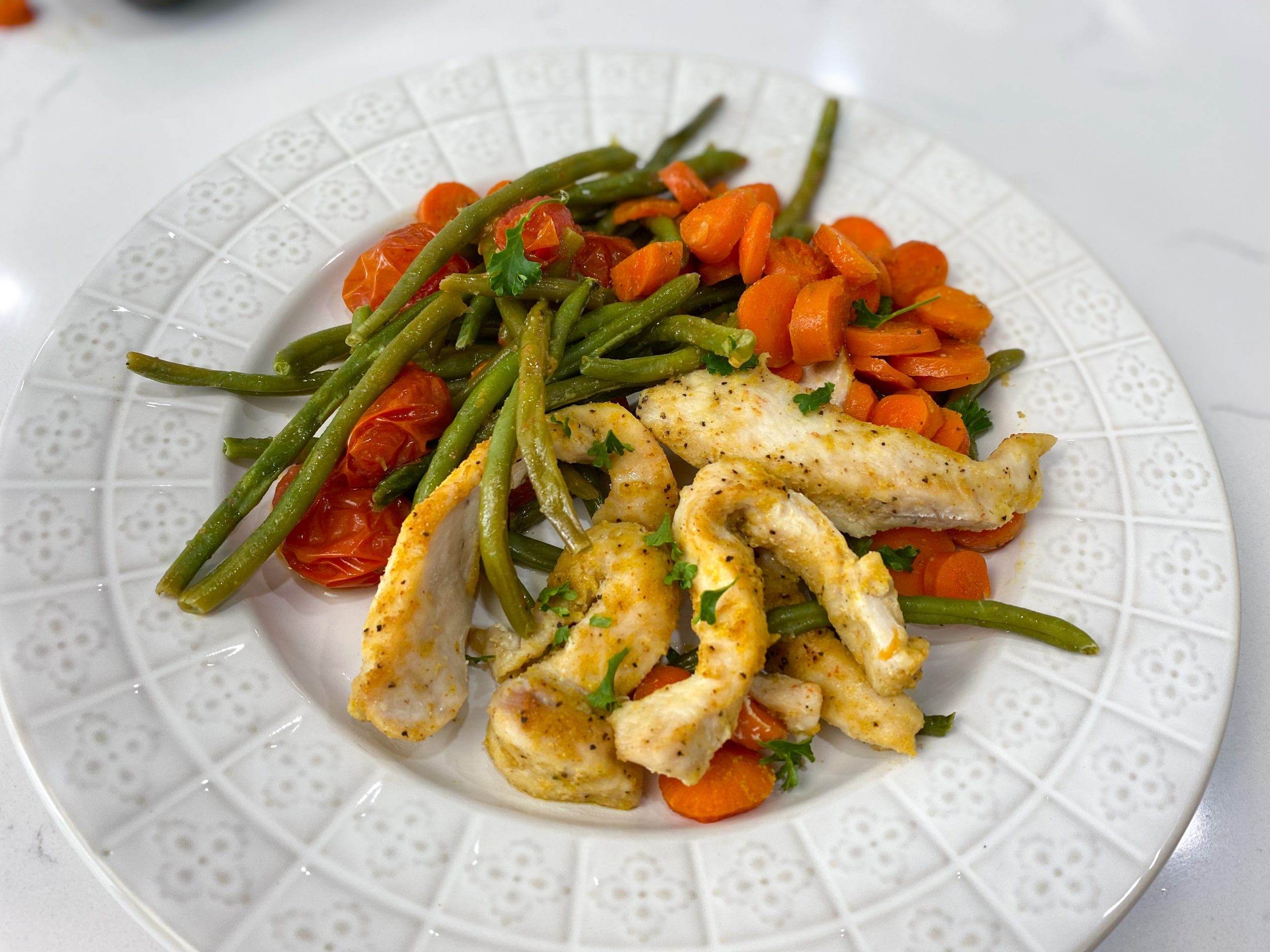 Herb-Crusted Chicken with Sheet-Pan Roasted Vegetables
