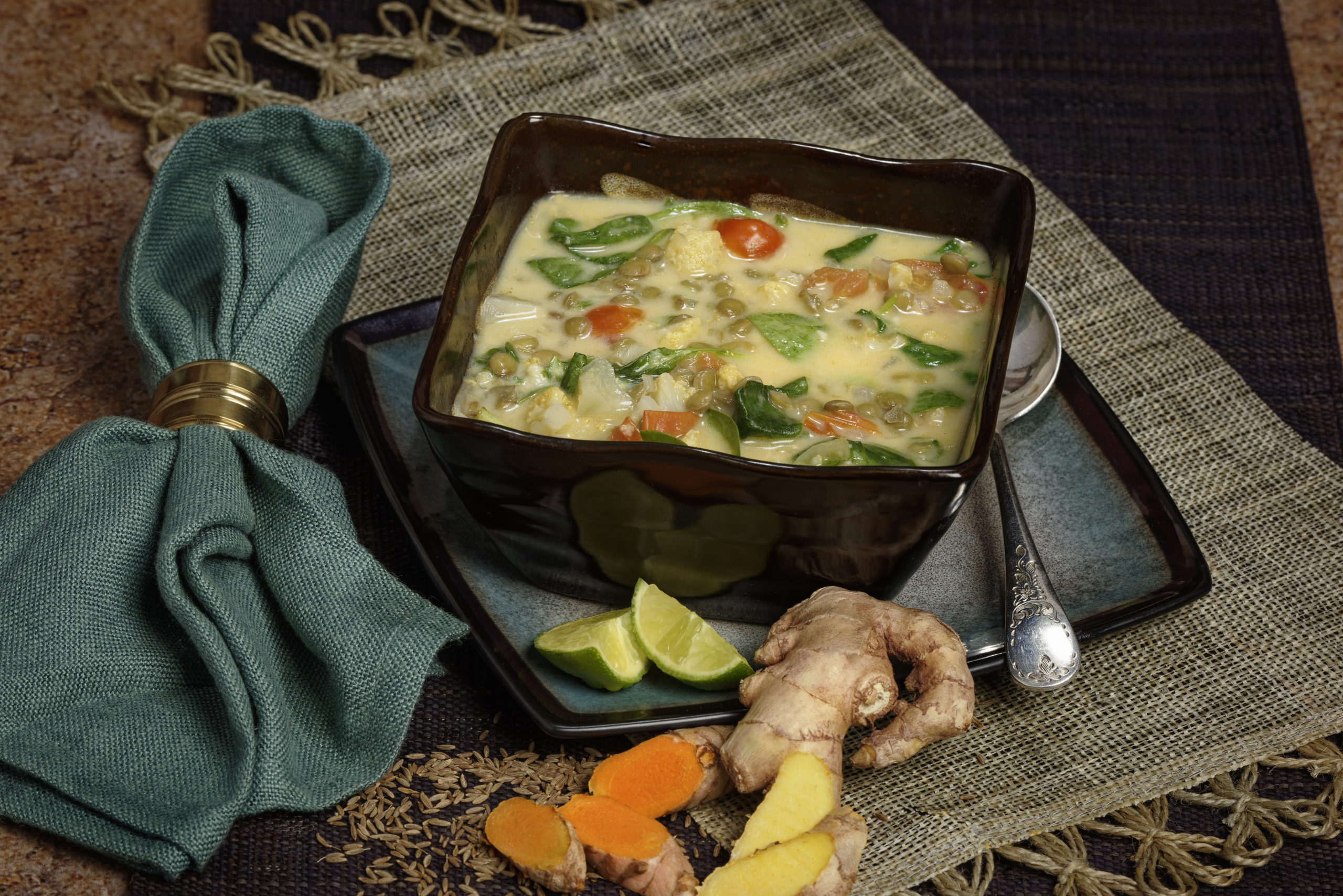 Half-Cup Coconut Curry Lentil Soup