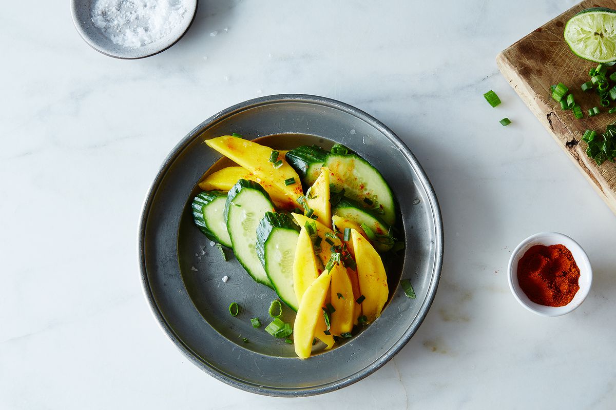 Tropical Mango & Cucumber Salad with Lime Vinaigrette
