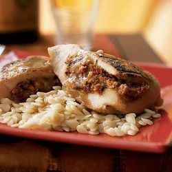 Sun-Dried Tomato & Goat Cheese Stuffed Chicken Breasts