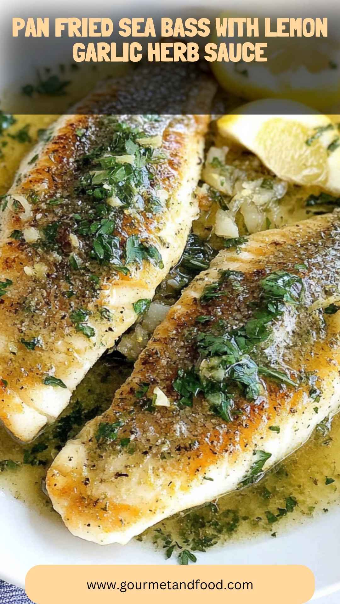 Herb-Crusted Sea Bass with Lemon-Dill Sauce
