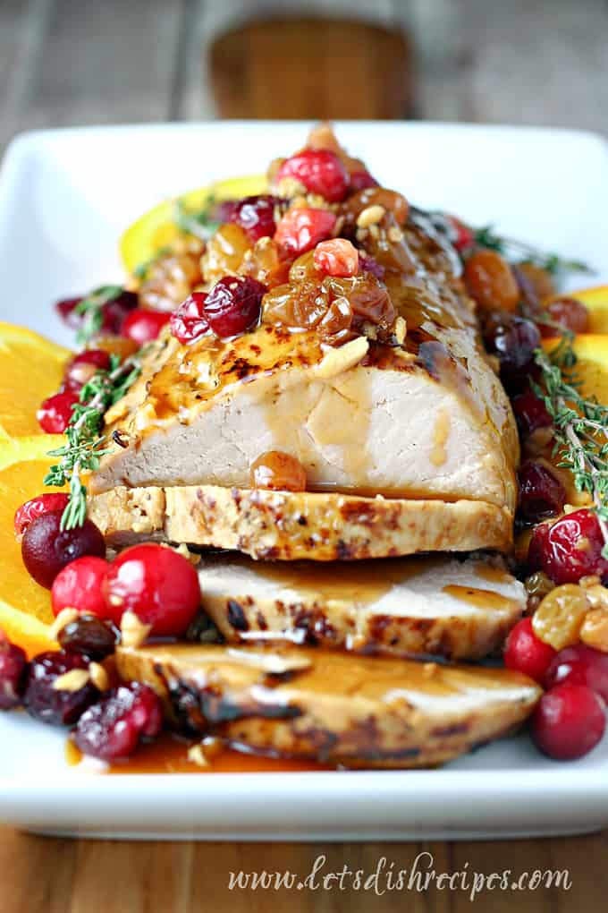 Cranberry Orange Slow Cooker Pork Tenderloin