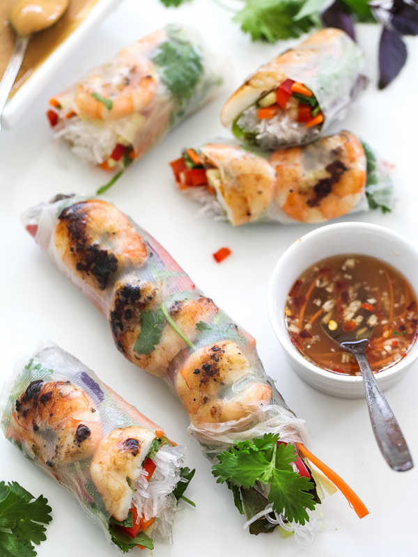 Authentic Vietnamese Fresh Spring Rolls with Shrimp