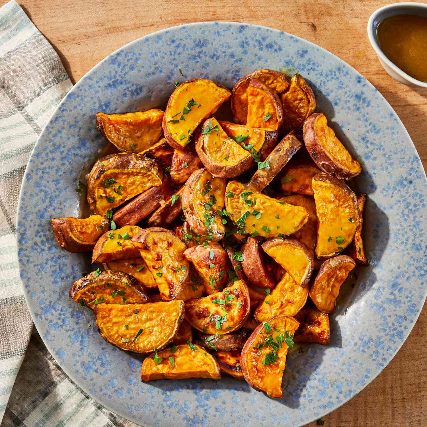 Maple-Glazed Roasted Sweet Potatoes with Crispy Sage