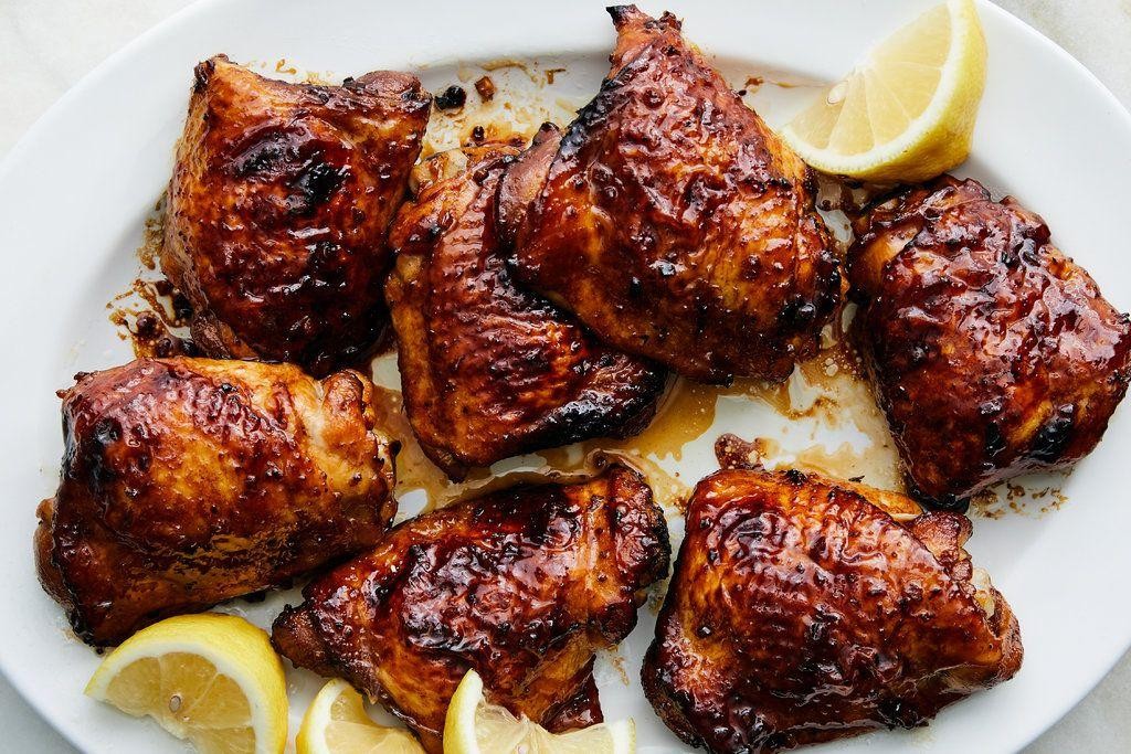 Honey-Soy Glazed Chicken Thighs with Crispy Edges