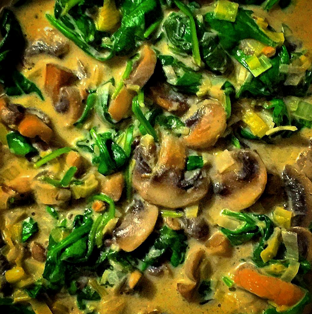 Mushroom & Leek Vegetable Stew