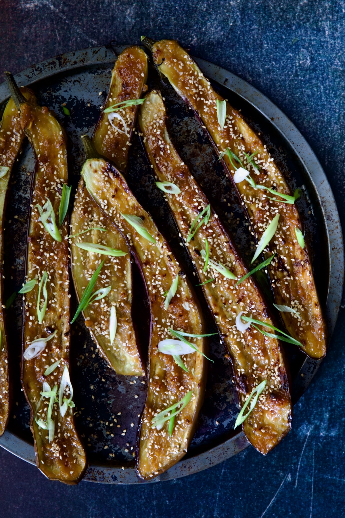 Miso-Caramelized Eggplant Medallions