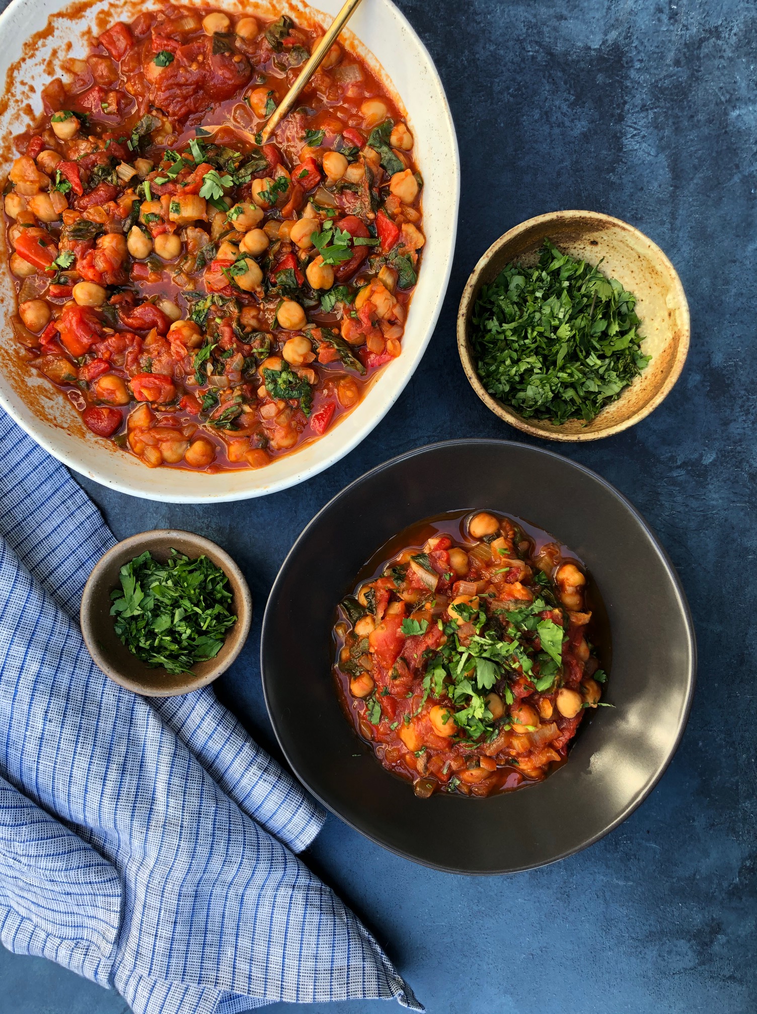 Cumin-Infused Chickpea & Tomato Stew