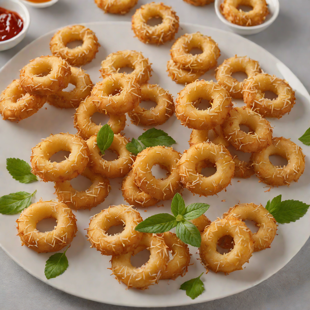 Smoked Paprika Parmesan Onion Ring Bites