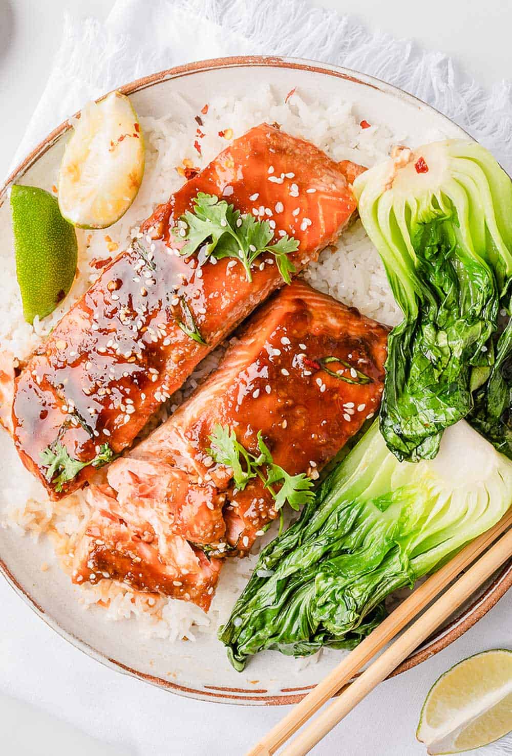 Hakata Miso-Glazed Salmon with Pickled Ginger