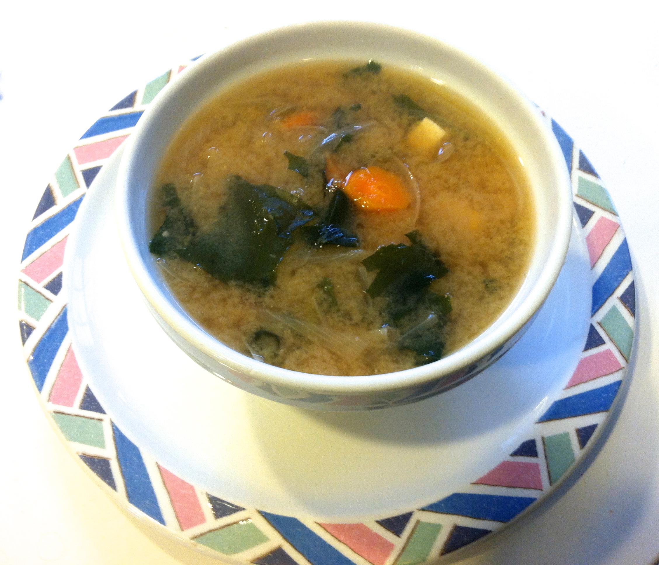 Miso Black Cod and Vegetable Soup with Wakame