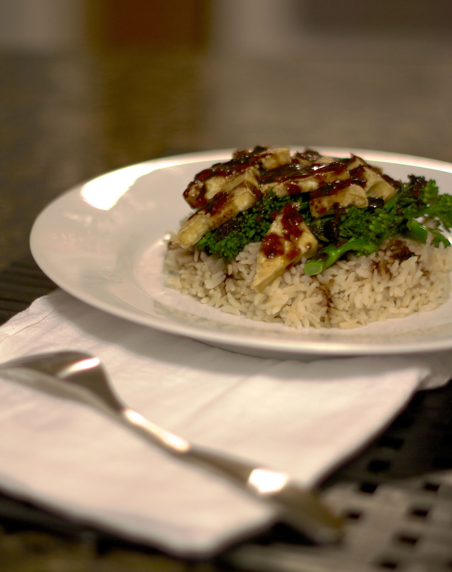 Velvet-Textured Asian-Style Tofu Stir-Fry with Black Bean Sauce