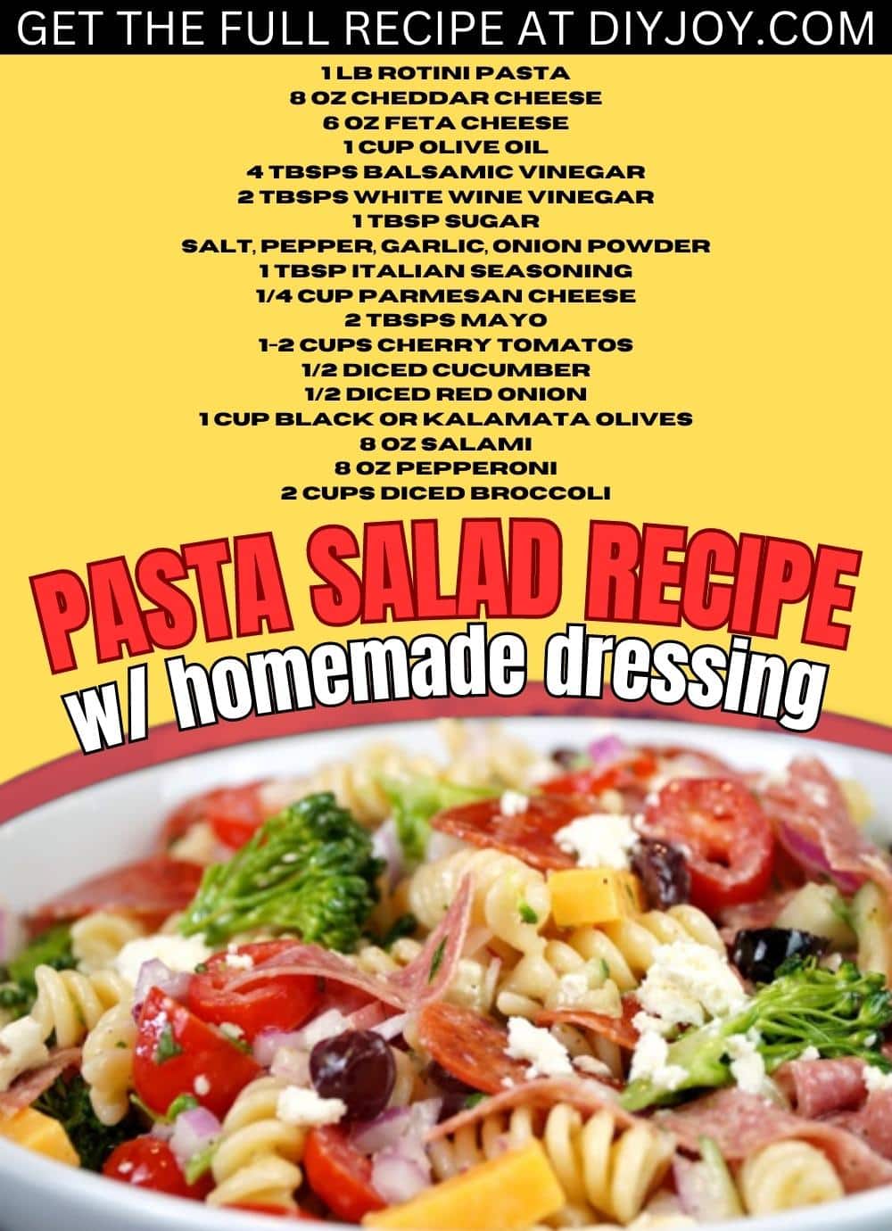 Fun-Filled Pasta Salad with Herb Dressing
