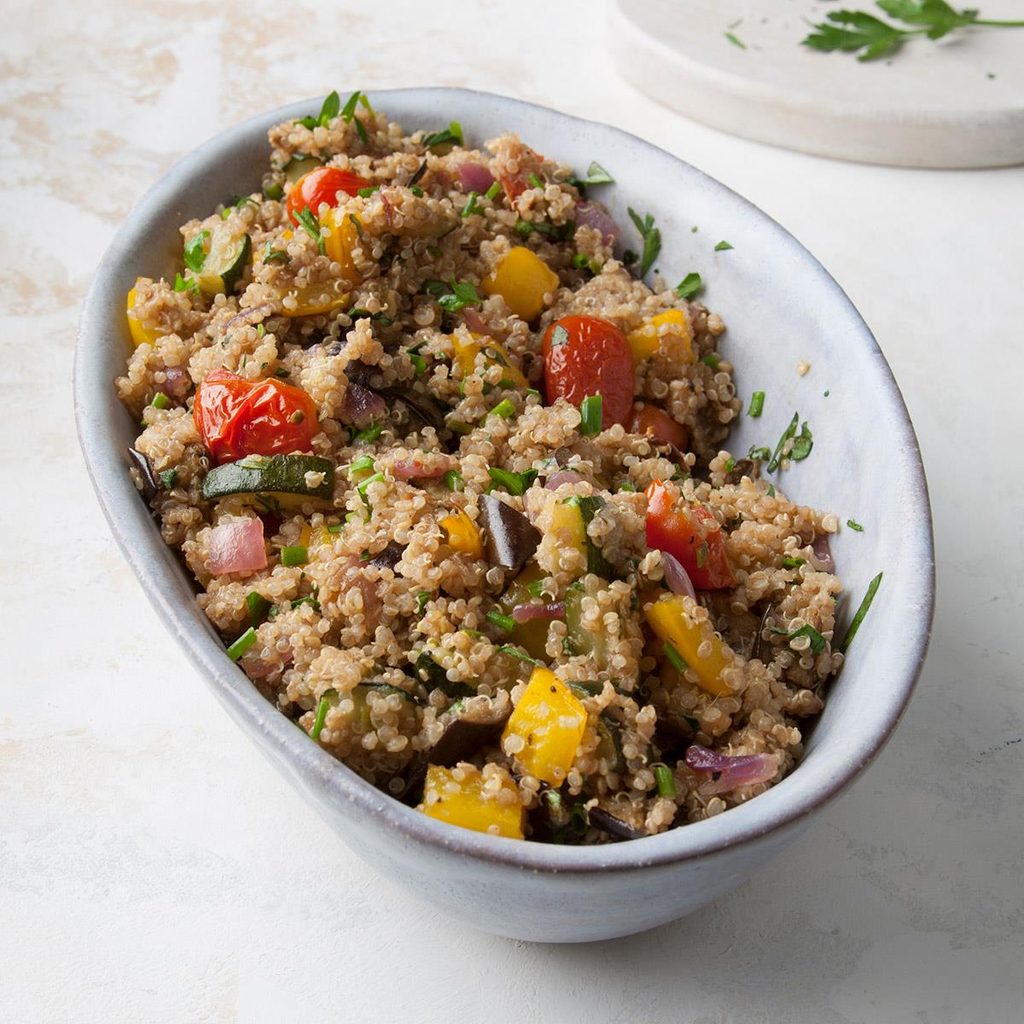 Ring Ring Quinoa Salad with Roasted Vegetables