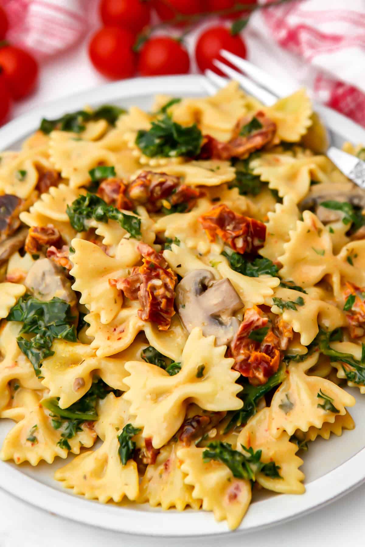 Rainbow Tomato Pasta with Hidden Veggies