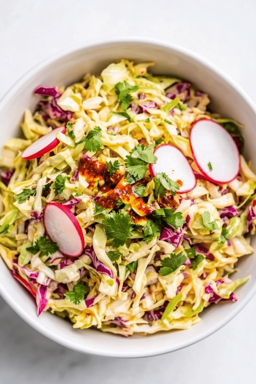 Ginger-Fermented Cabbage Slaw with Carrots