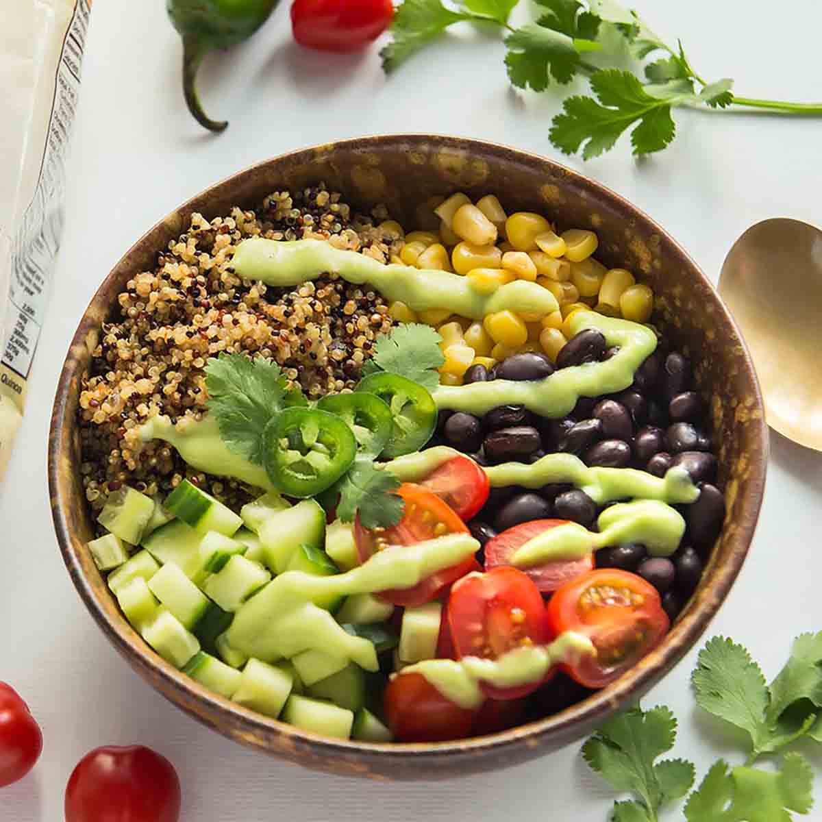 Best Vegetarian Quinoa Bowl with Avocado and Lime