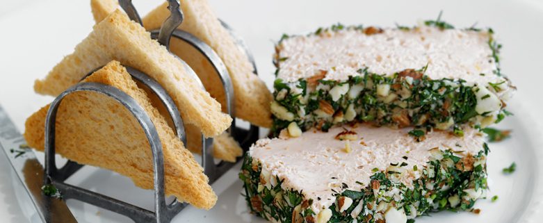 Tlingit Smoked Salmon Pâté with Foraged Mushroom Compote