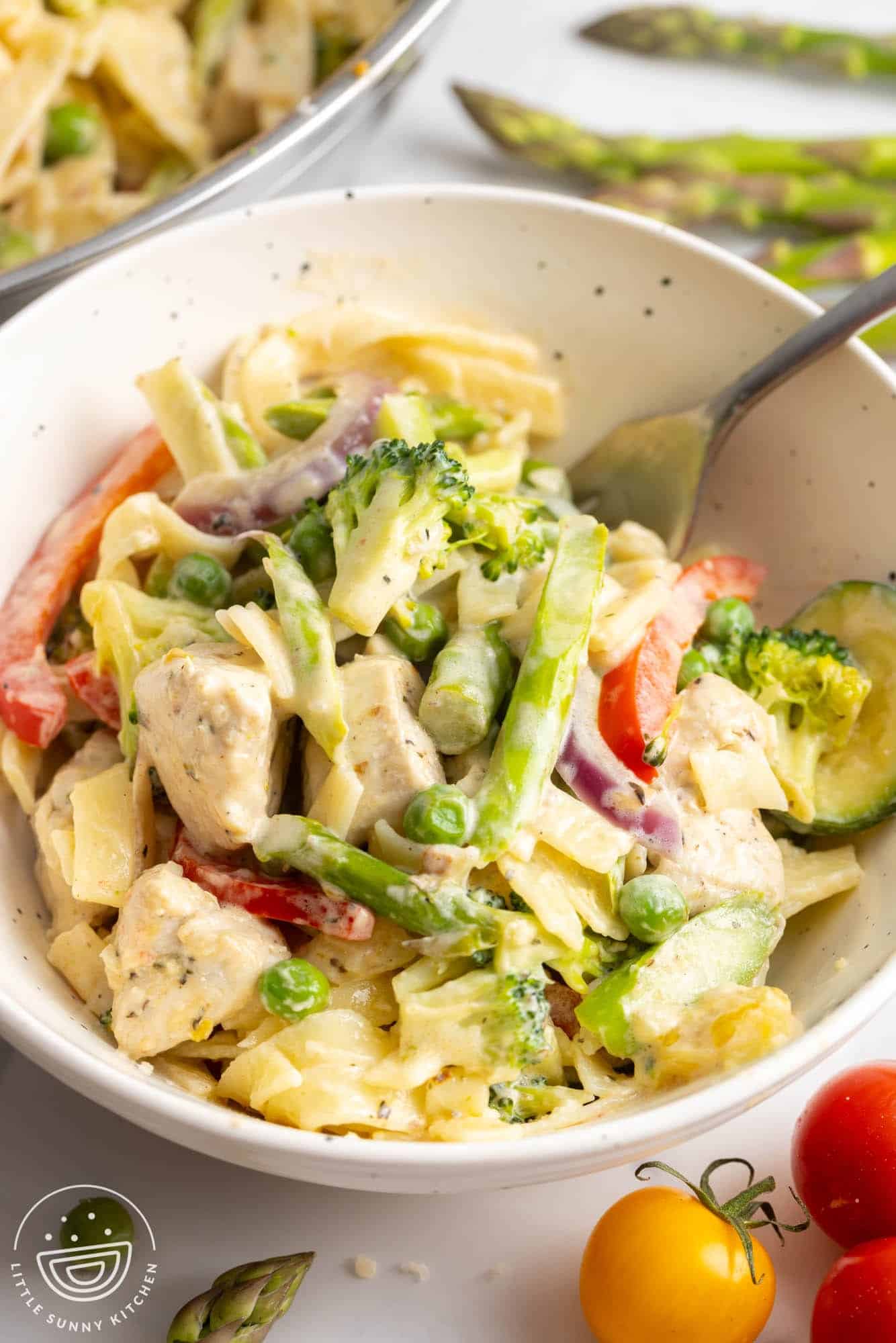 Sun-Drenched Lemon-Herb Chicken & Pasta Primavera