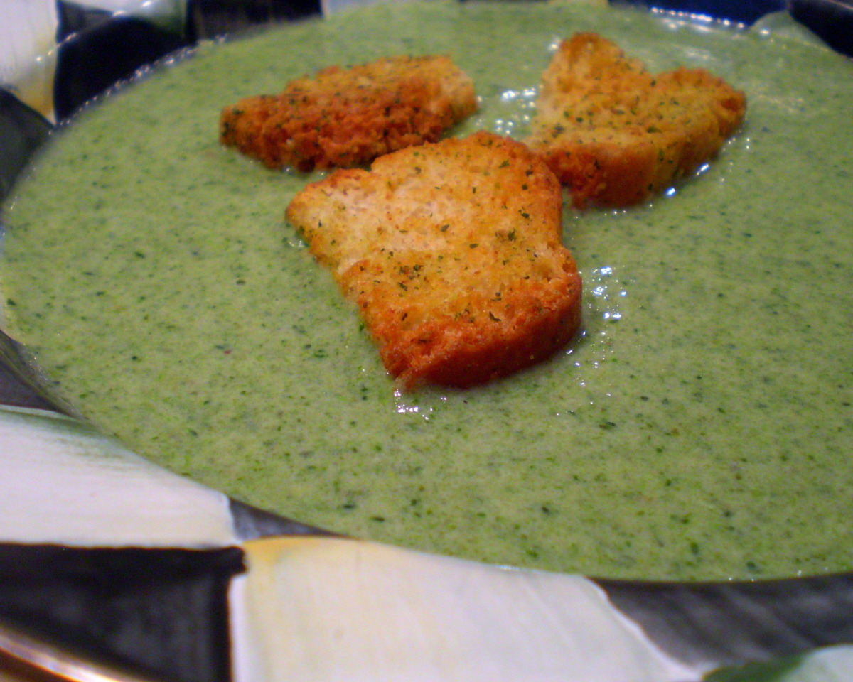 Wizard's Emerald Soup with Avocado