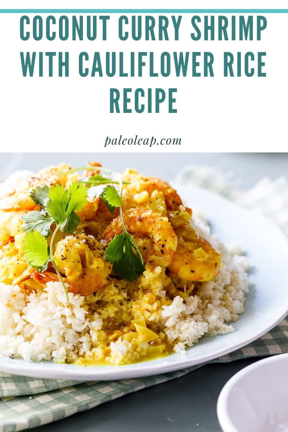 Coconut-Curry Shrimp with Cauliflower Rice