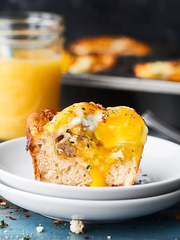 Sausage and Cheese Egg Cups
