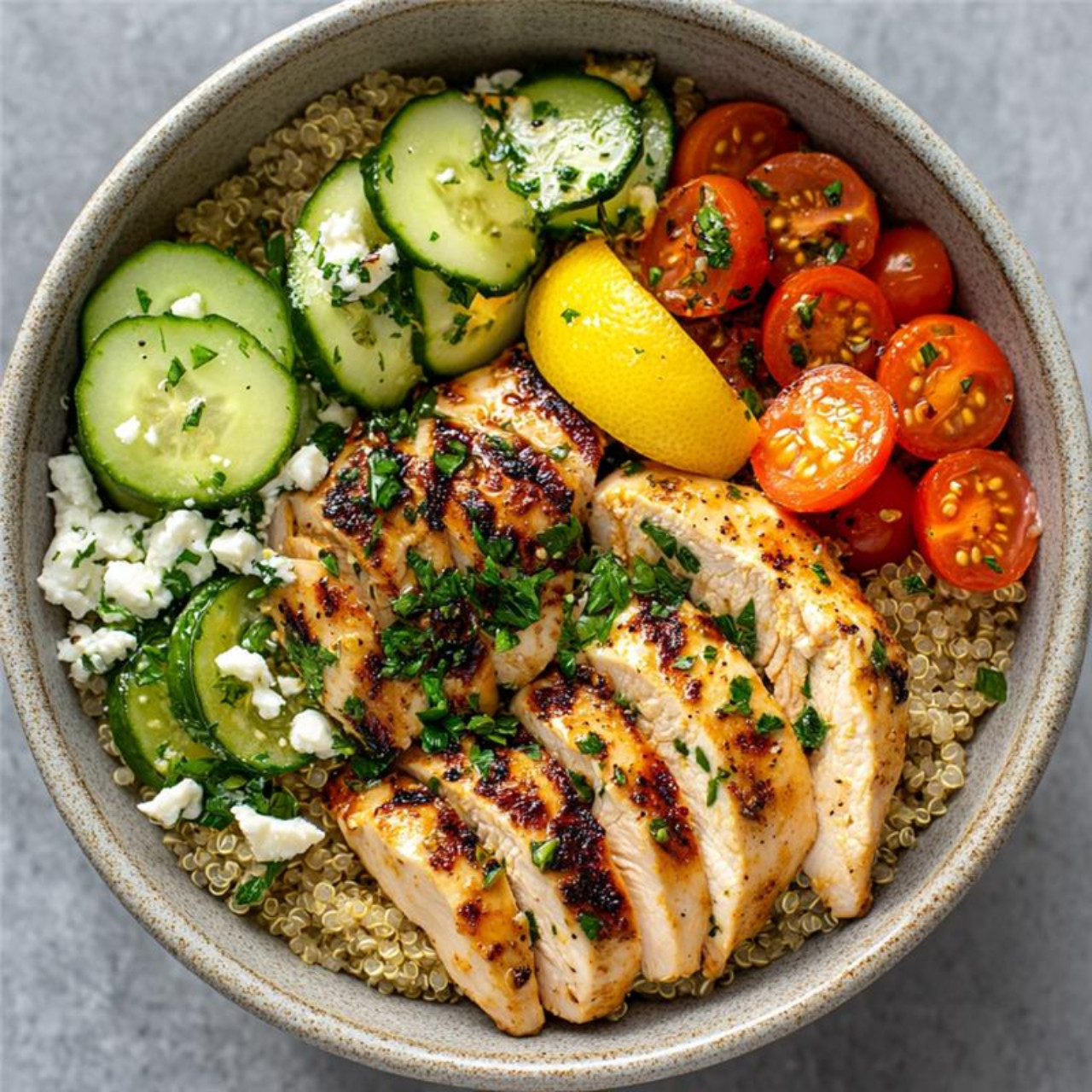 Ginger-Infused Chicken & Lemon Bloating Remedy Bowl