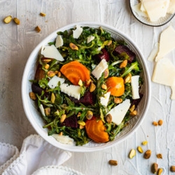 Golden Beet & Arugula Salad with Lemon Vinaigrette