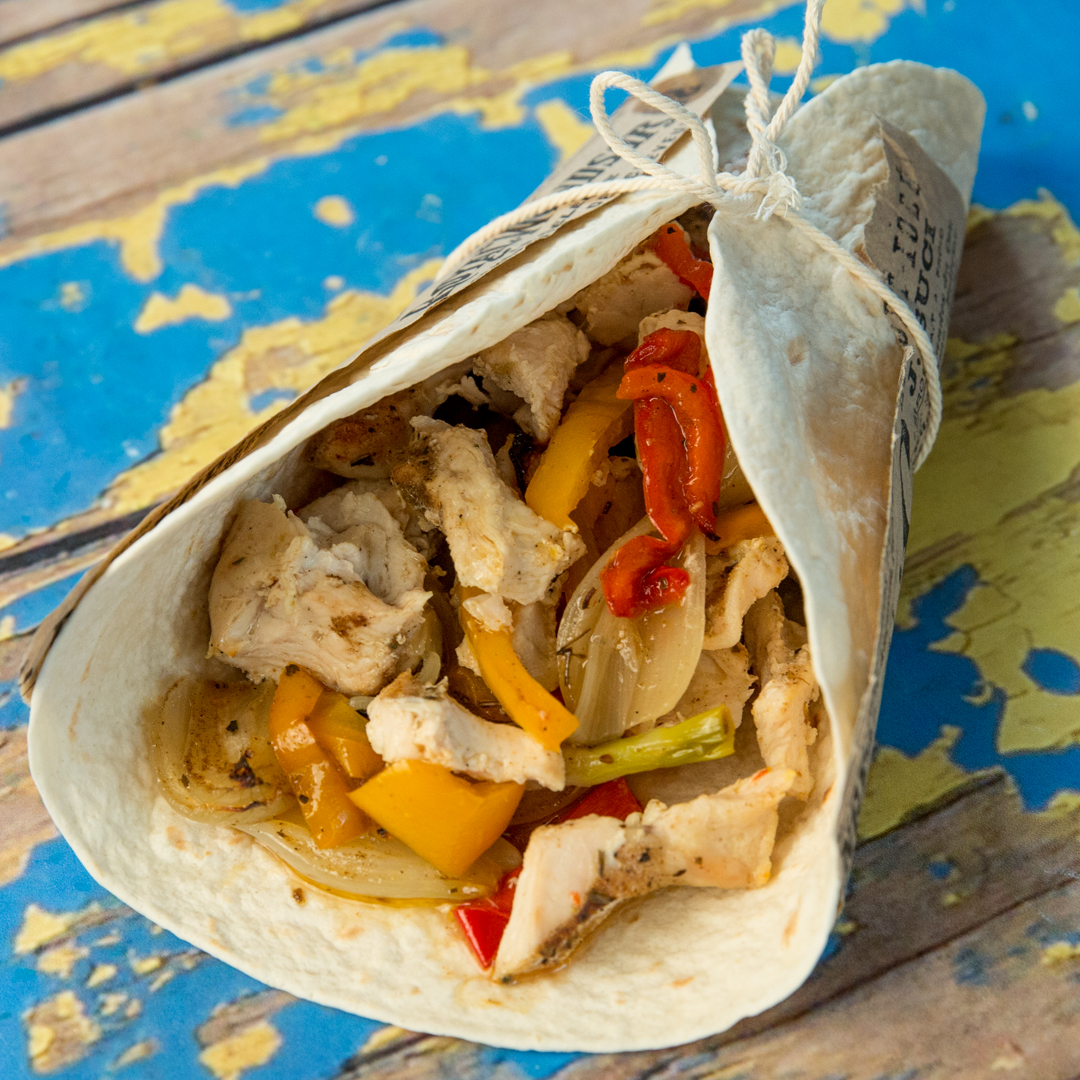 Desk-Ready Chicken & Veggie Wrap