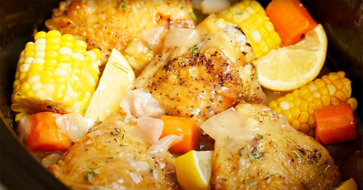 Coconut Lemongrass Slow-Cooker Chicken Thighs