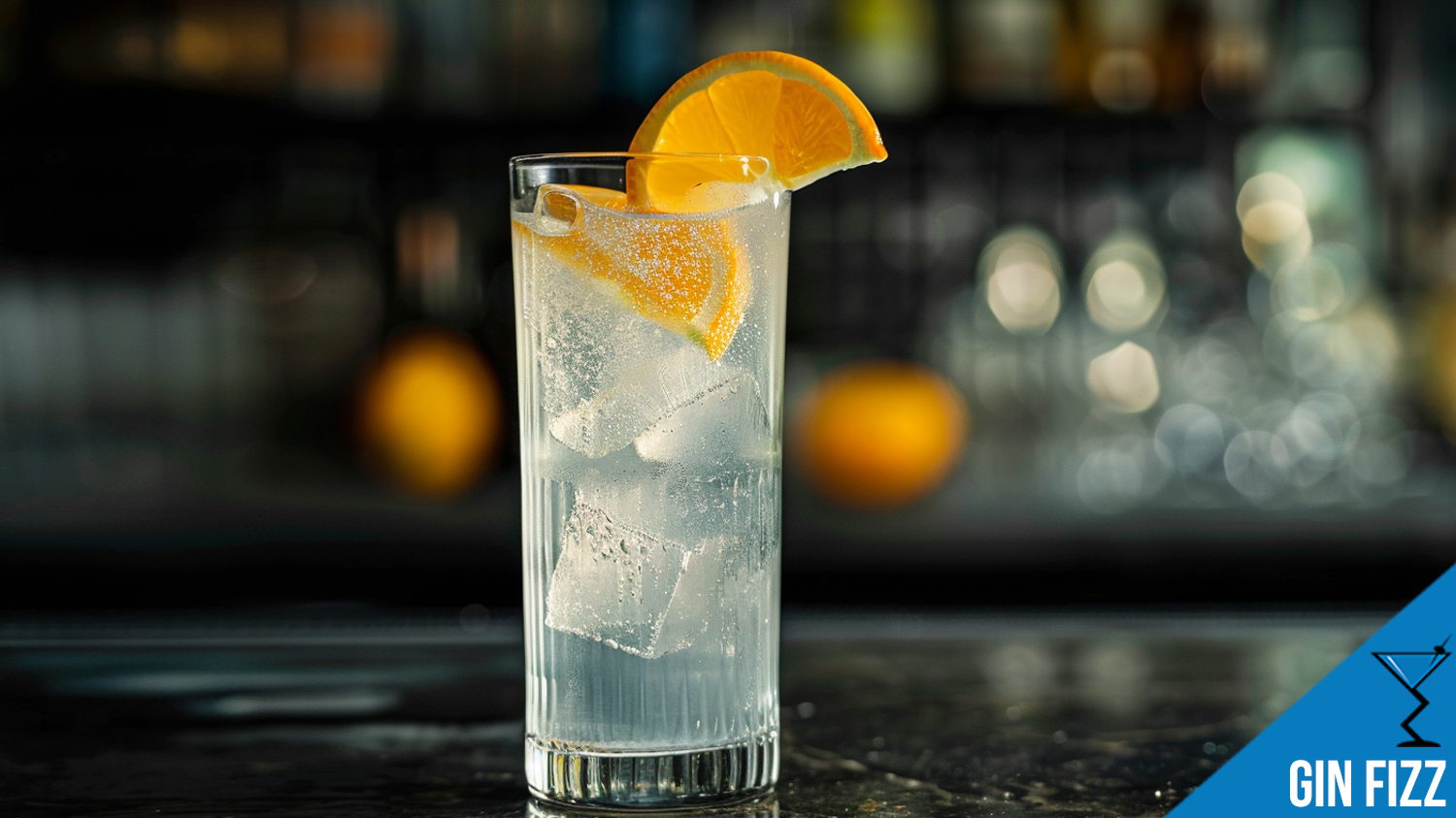 Herbal Bitter Gin Fizz with Fresh Mint