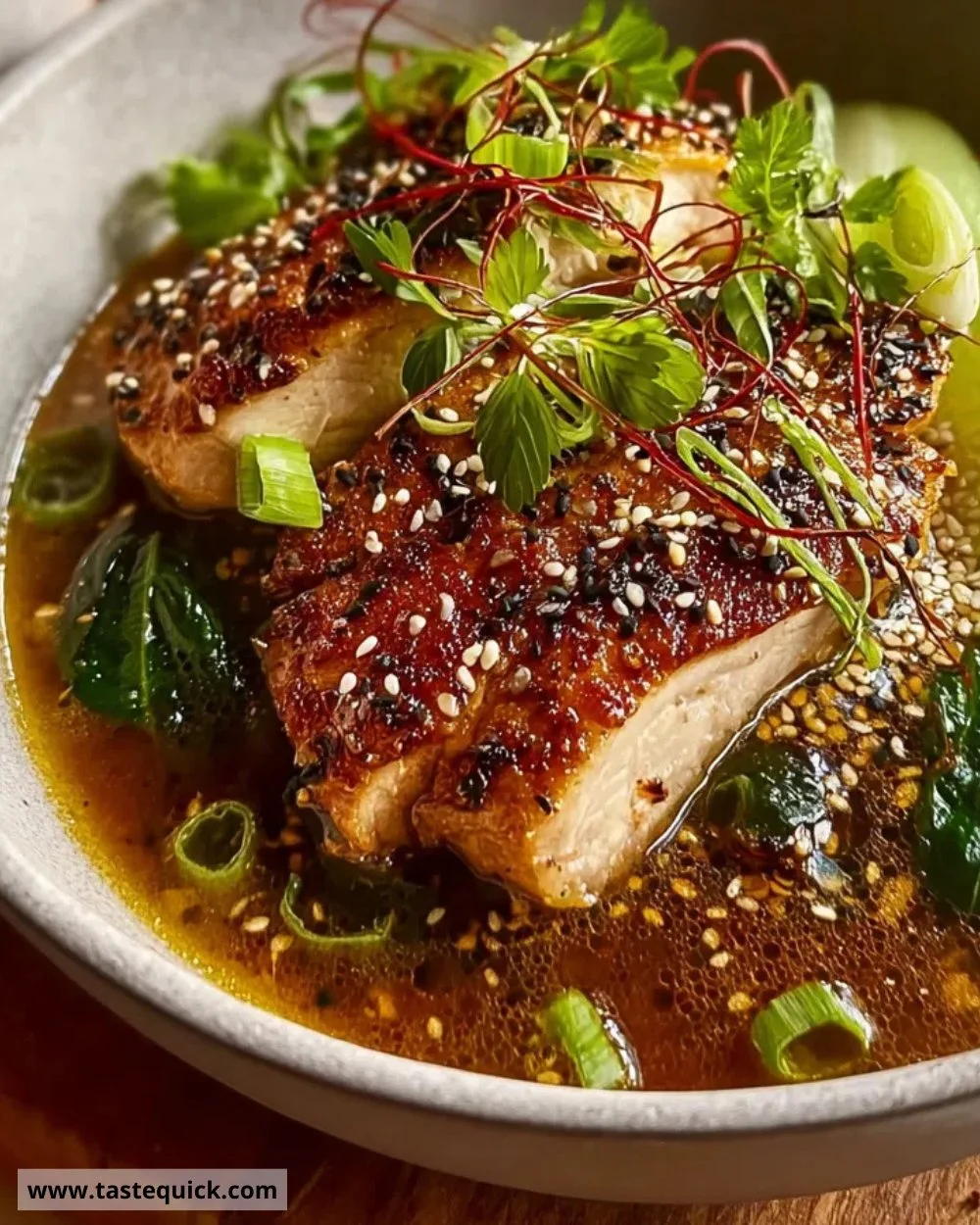 Miso-Ginger Chicken & Vegetable Broth