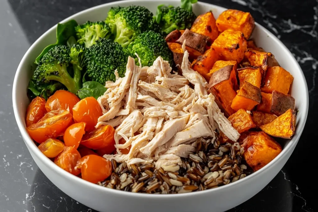 Fermented Ginger-Turmeric Chicken & Broccoli Power Bowl