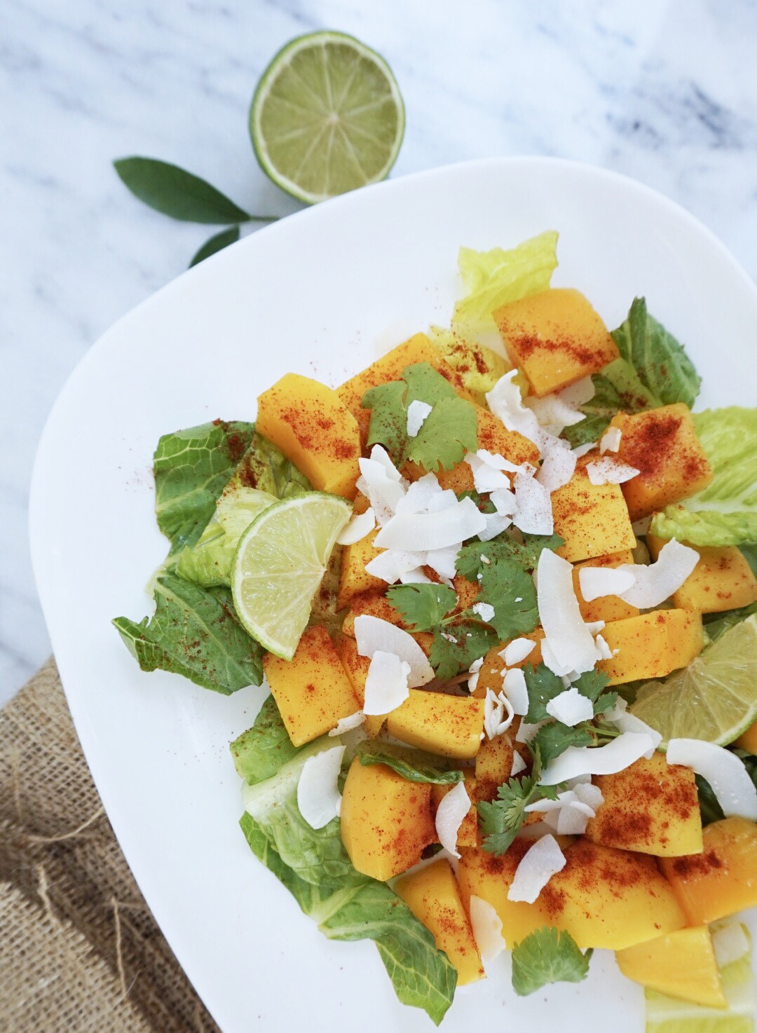 Tropical Mango-Chili Fruit Punch Salad