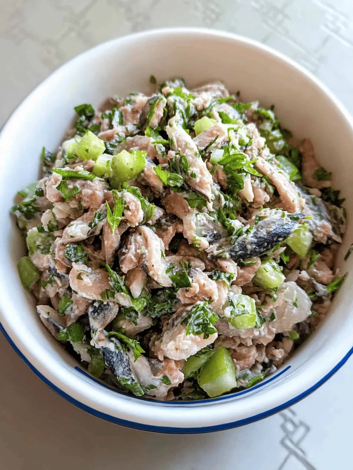 Sardine and Avocado Salad with Lemon-Dijon
