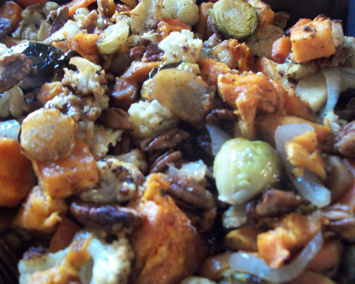 Best-Seasoned Roasted Vegetables with Cashew Cream