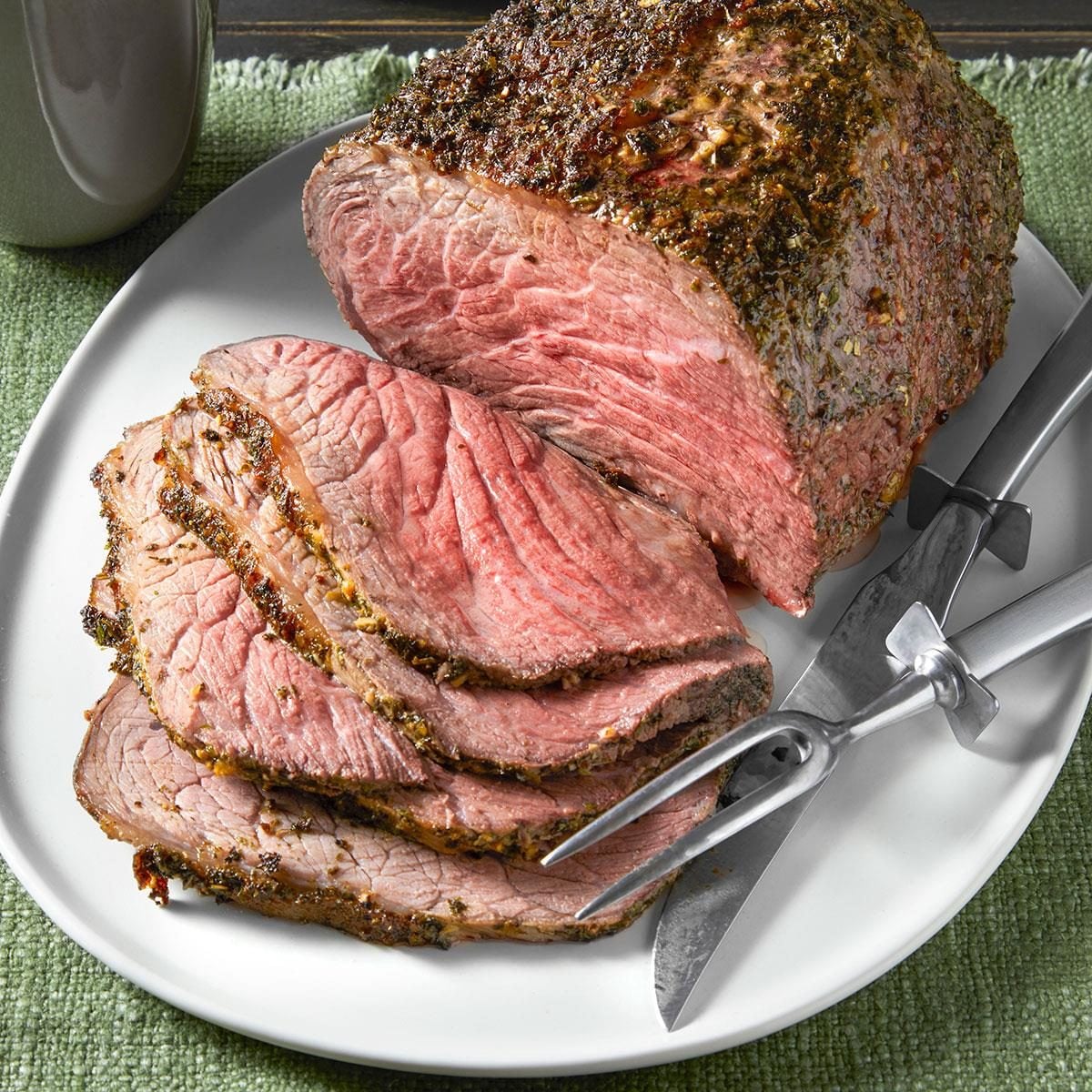 Crispy Herb-Crusted Beef Cheek with Roasted Broccoli