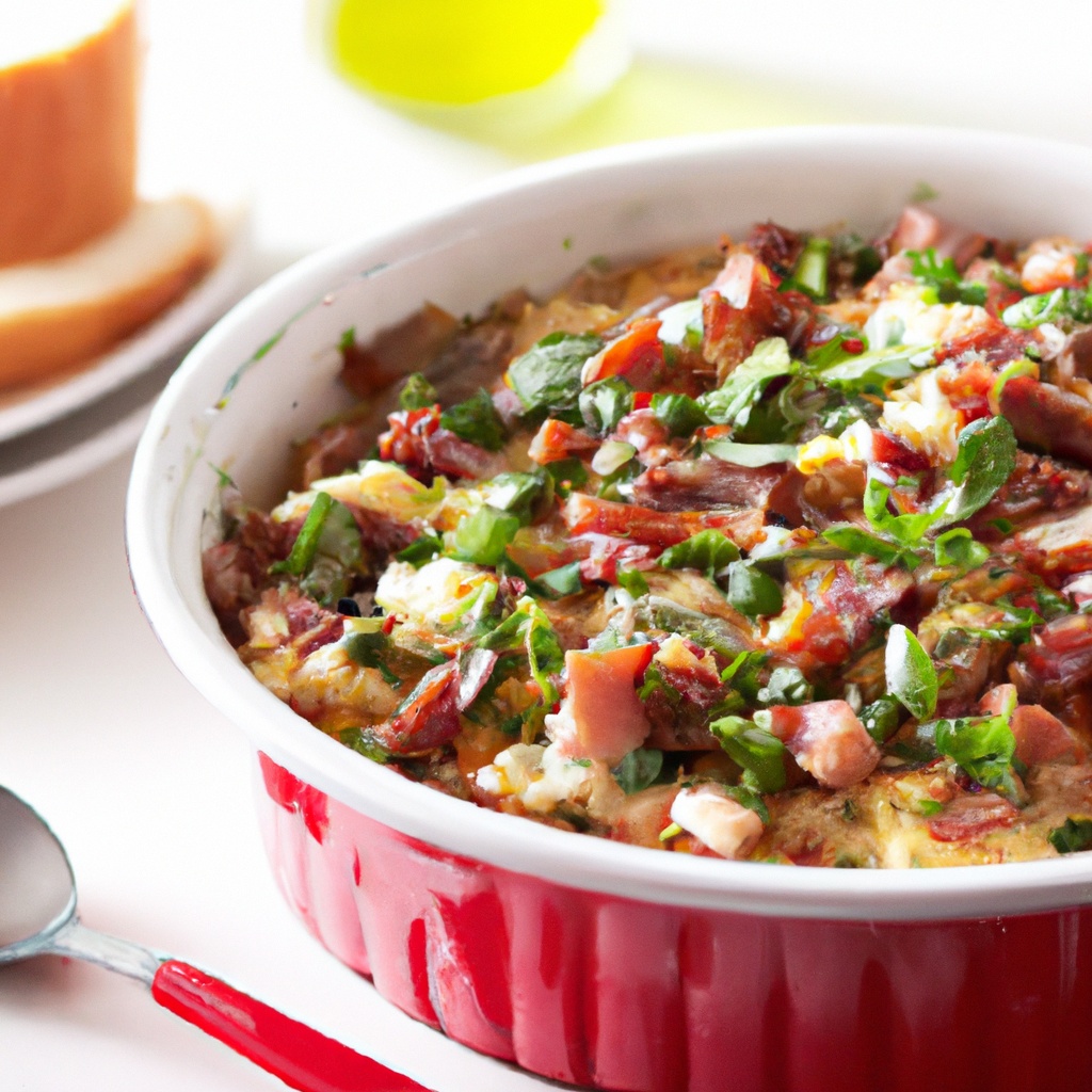 Spanish Sausage & Roasted Vegetable Casserole