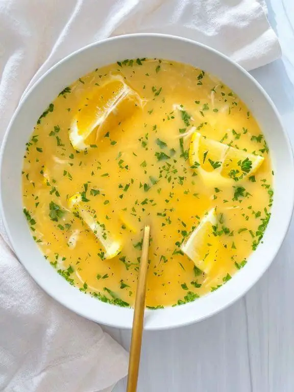 Hydrating Lemon-Celery Bone Broth Soup