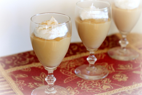 Vintage Butterscotch Pudding with Toasted Almonds