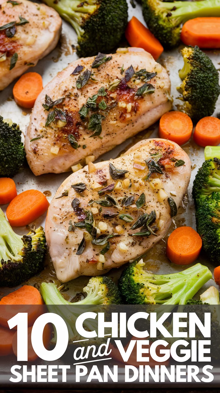 Lemon-Herb Chicken & Rainbow Veggie Sheet Pan Dinner
