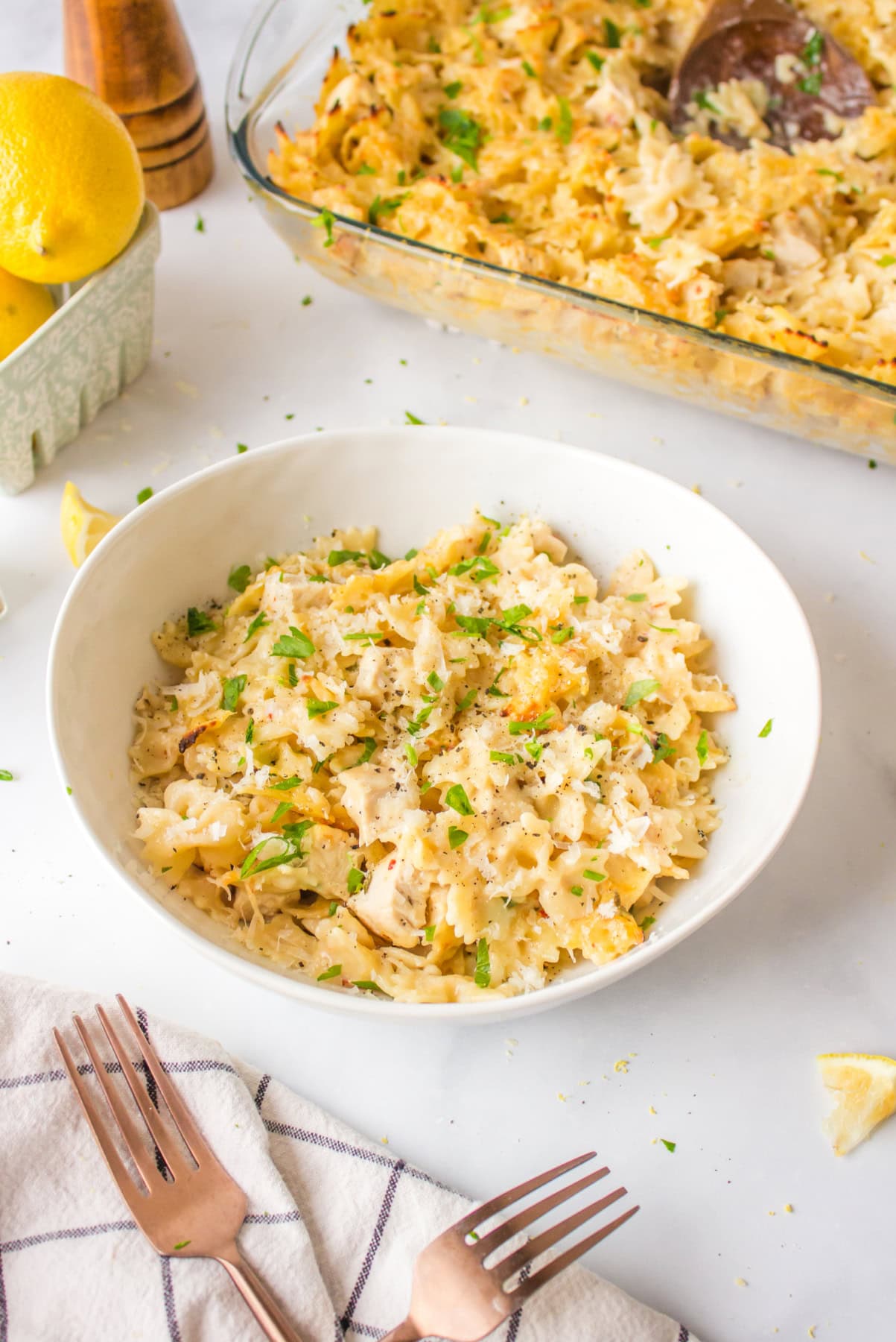Creamy Lemon-Herb Chicken Pasta