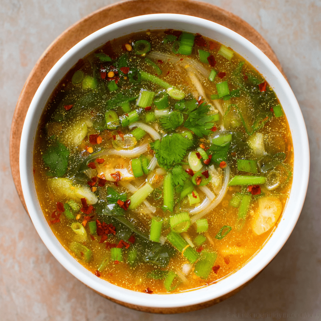 Gentle Ginger-Scallion Vegetable Soup