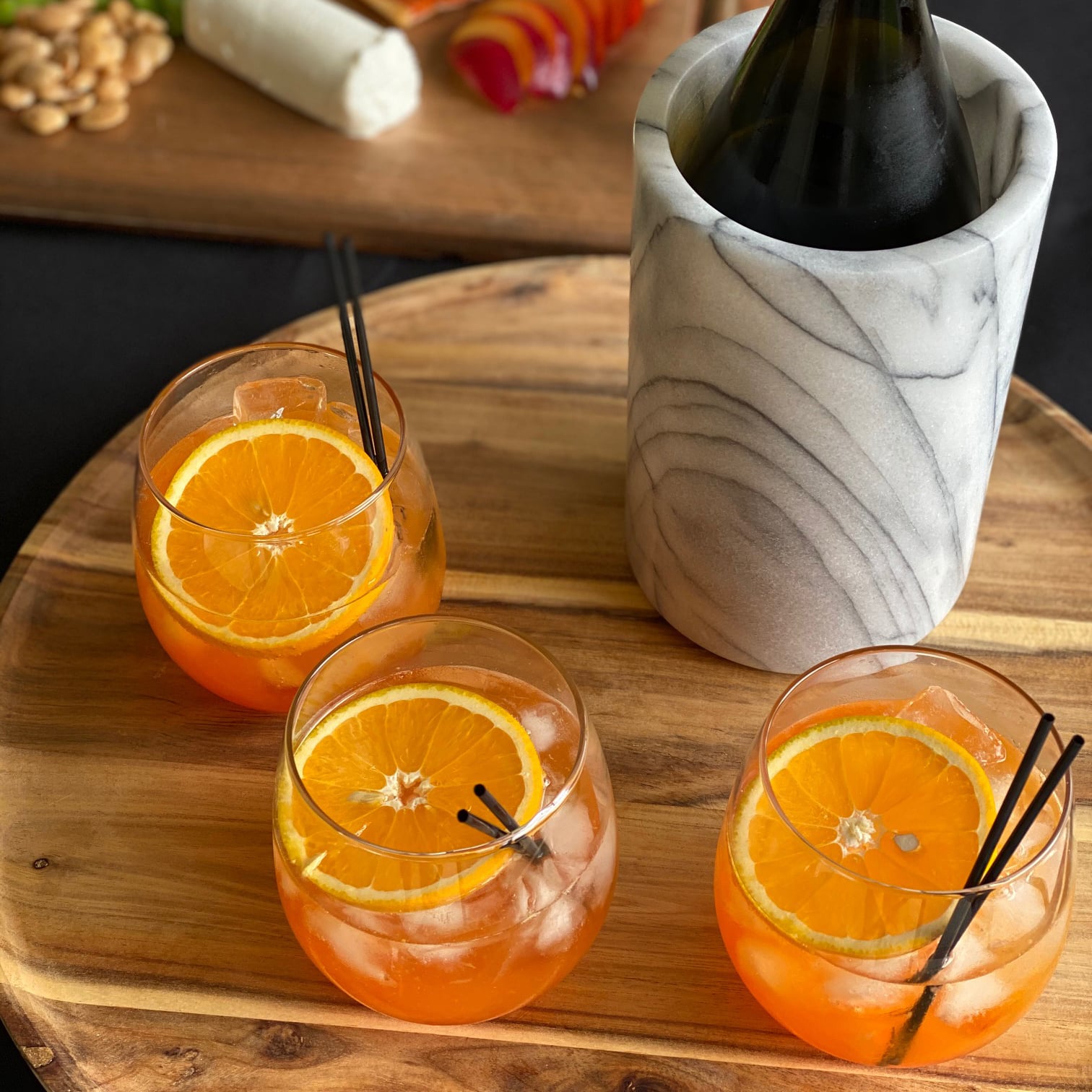 Minty Aperol Sparkler