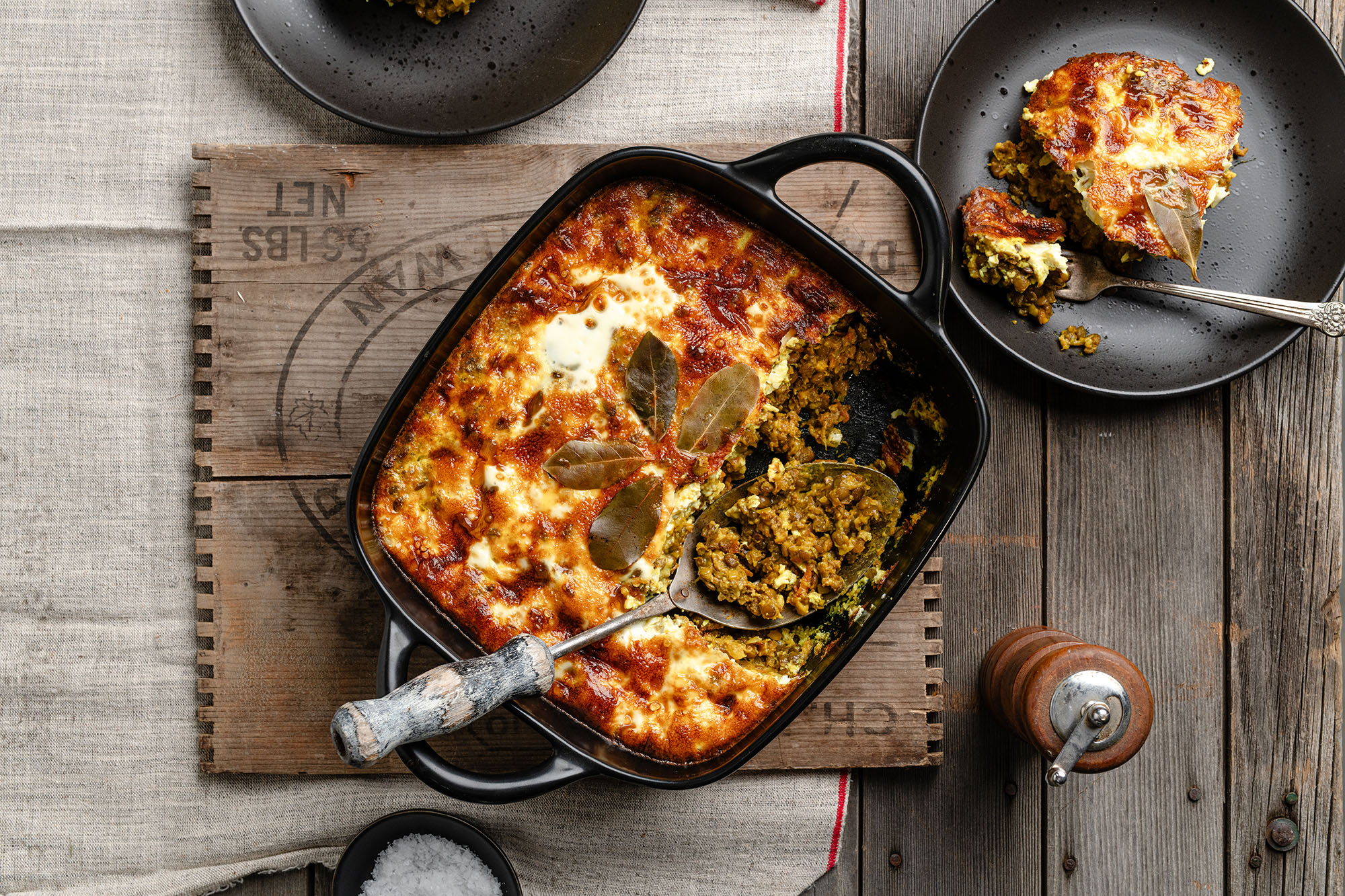 Cape Malay Lentil & Apricot Bobotie