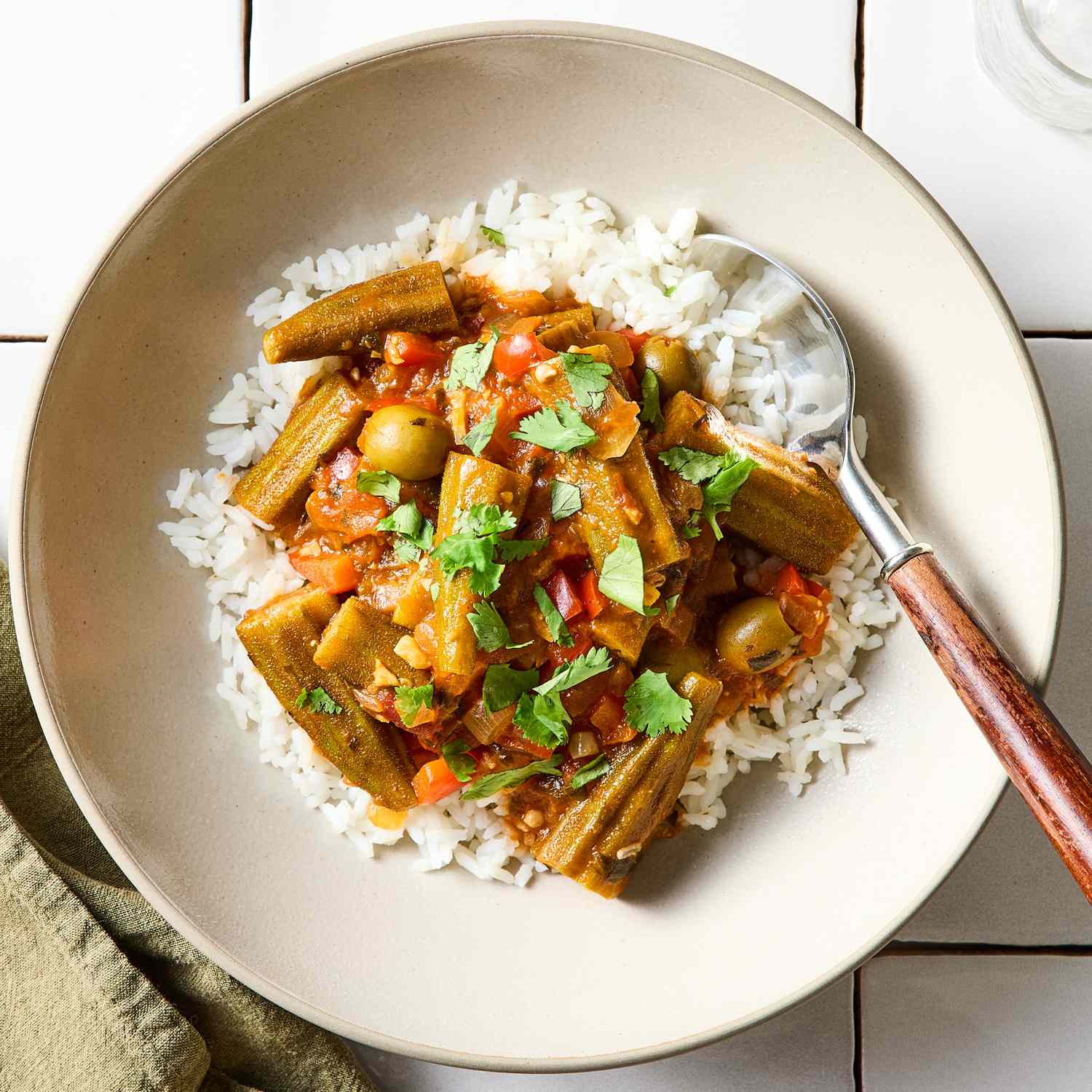 Okra & Black Bean Stew with Coconut Milk
