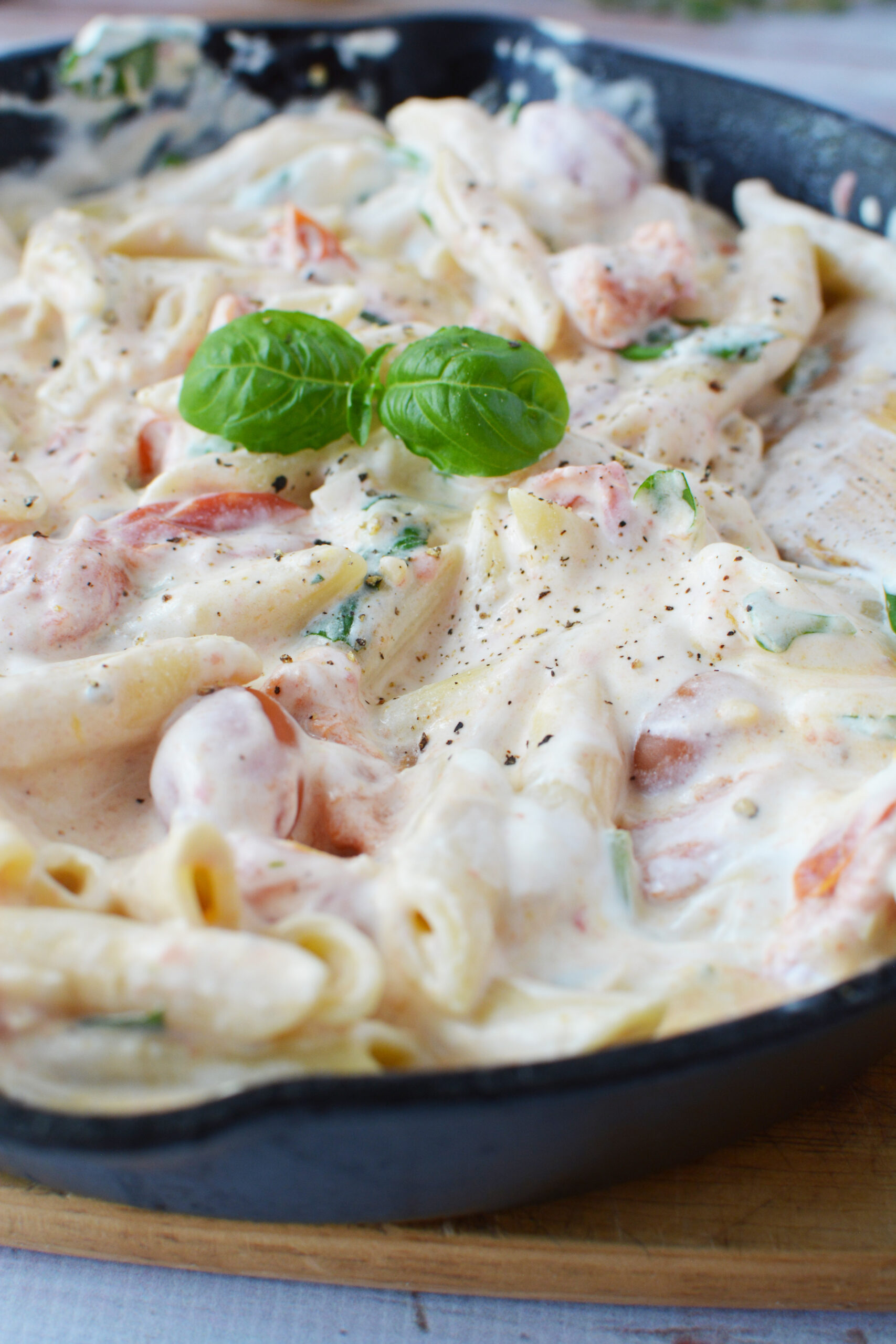 ERA-Style Creamy Pasta with Crispy Layers