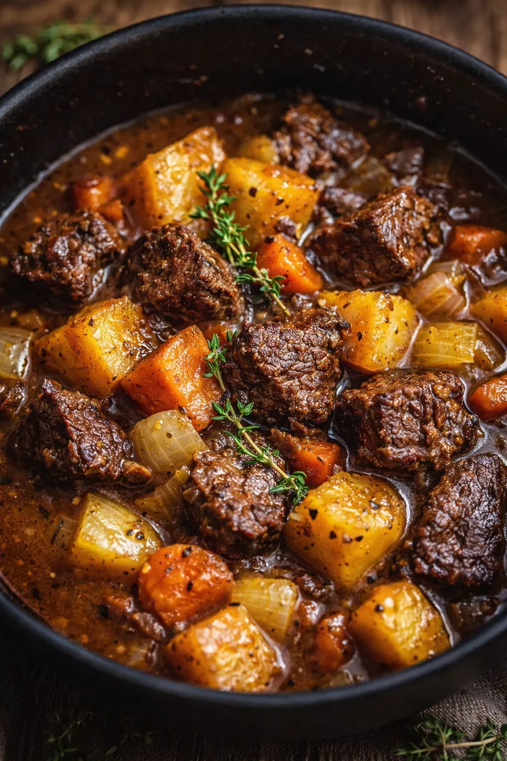 True English Beef Stew with Heritage Technique
