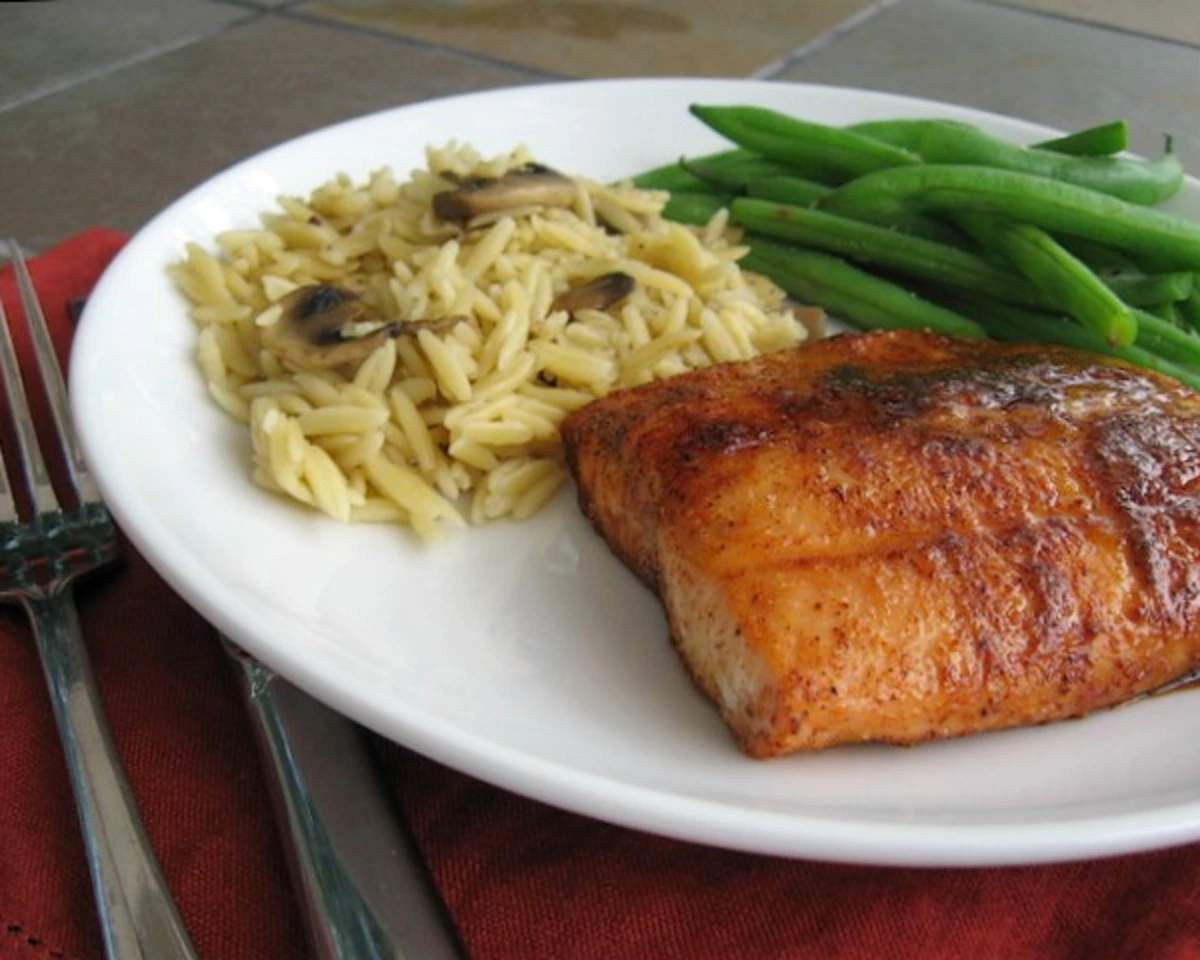 Spiced Maple-Glazed Salmon with Roasted Asparagus